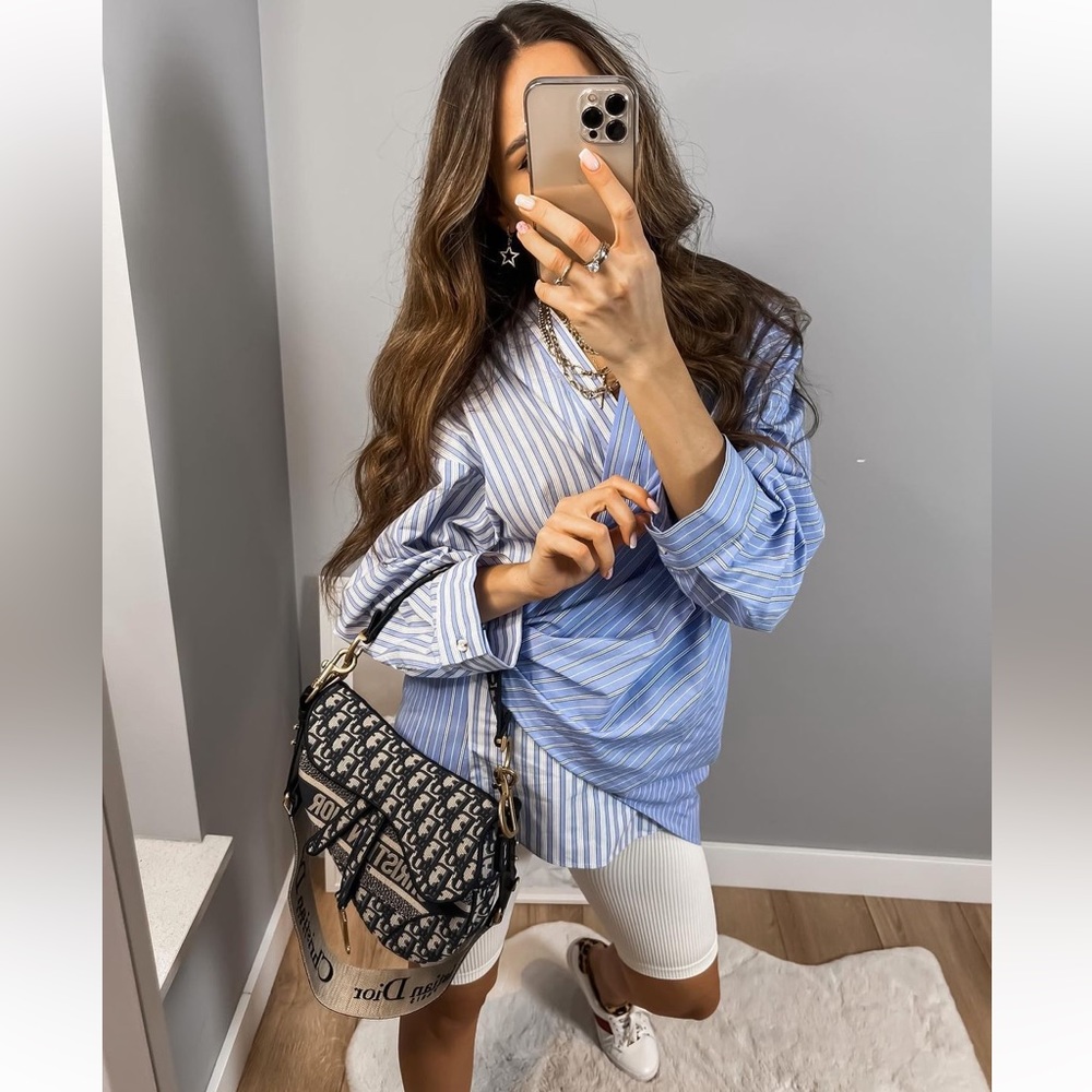 NWT Zara Poplin Wrap Shirt - Picture 4 of 11